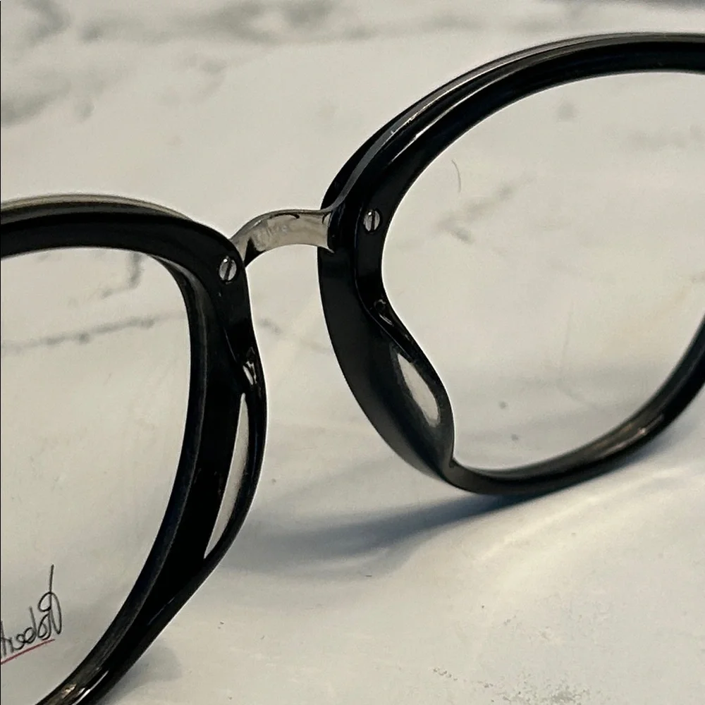 Robert Steffani RS 167 90 Black Glasses with Silver Details